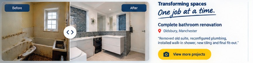 Bathroom renovation before